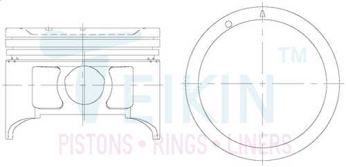 TEIKIN 45147025 Поршень 1шт
