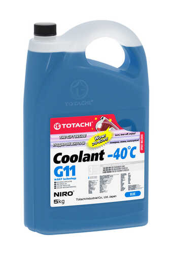 TOTACHI 46305 NIRO COOLANT Blue -40C G11 (5L) антифриз! готовый синий;Охлаждающая жидкость TOTACHI NIRO COOLANT Blue -40C G11 5кг