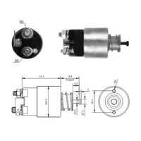 MEATDORIA 46317 Реле втягивающее! Hyundai Elantra/Accent, Mitsubishi Galant 1.3-2.0 91-05