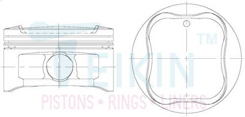TEIKIN 46368STD Поршни на 6 цилиндров