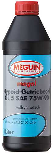 MEGUIN 4650 М/ТР СИНТ. MEGOL HYPOID-GETRIEBEOEL 75W-90 GL5 1Л, ГЕРМАНИЯ