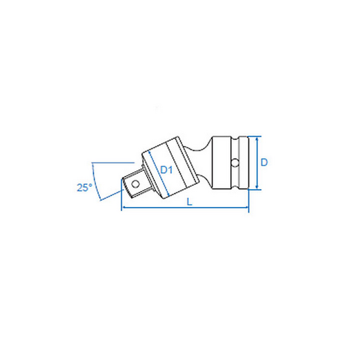 KINGTONY 4798P Кардан! ударный 1/2', с шариковым фиксатором