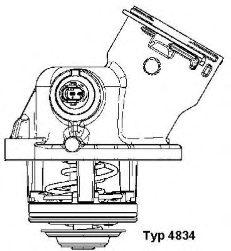 WAHLER 4834100D Термостат! MB C219/W164/R171 3.5i 04>