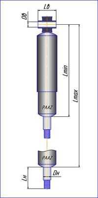 PAAZ 49004P Амортизатор подвески! задний 479 - 807 O/I Volvo