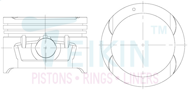 TEIKIN 49105050 Поршень 1шт