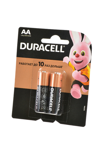 DURACELL 5000394115965 Элемент питания AA LR6 1.5V! щелочной (комплект 2шт) 15594