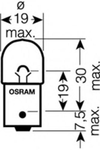 OSRAM 5007 Лампа накаливания, фонарь сигнала торможения