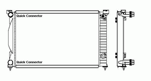 NRF 50543 Радиатор, охлаждение двигателя