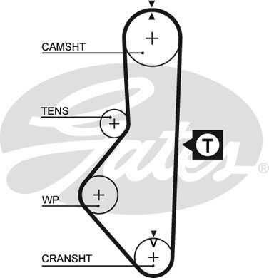 GATES 5086 Ремень ГРМ! 109x220H Mazda 626 2.0 85-87