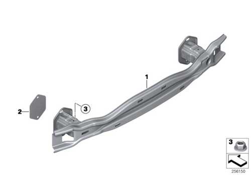 BMW 51127256927 Кронштейн бампера зд ECE 3' F30, LCI, F31, F35, F80 M3