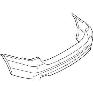 BMW 51128056497 Облицовка заднего бампера, загрунтован. M 3' F30, LCI, F35