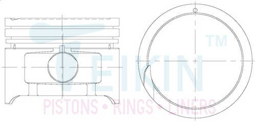 TEIKIN 51129STD Поршень 1шт