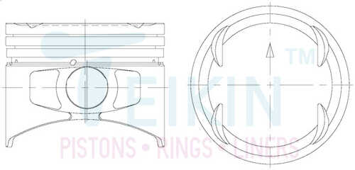 TEIKIN 51130STD Поршень 1шт
