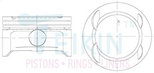 TEIKIN 51135STD Поршень 1шт