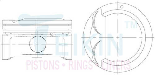 TEIKIN 51149050 Поршни на 4 цилиндра