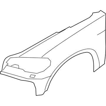 BMW 51657052423 Крыло грунтованное л пд SRA X6 E71, E72 Hybrid