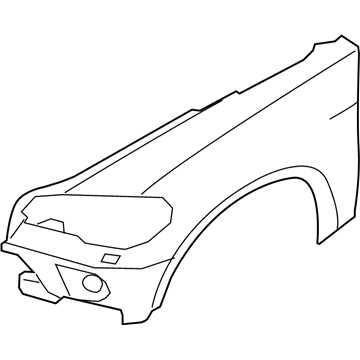 BMW 51657178400 Крыло грунтованное П Пд X5 E70