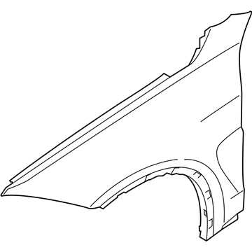 BMW 51657373542 Крыло п пд X5 F15