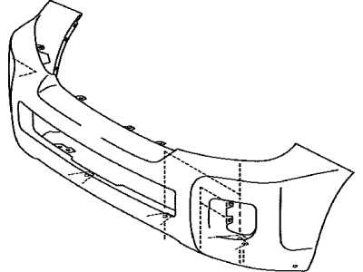 TOYOTA 521196A958 Бампер передний