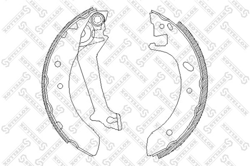 STELLOX 523 100-SX Комплект тормозных колодок