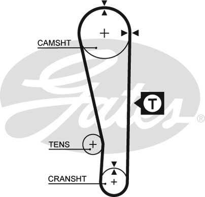 GATESAU 5274XS Ремень ГРМ! 107x220H Mazda 121/323/Demio 1.1-1.8 89>
