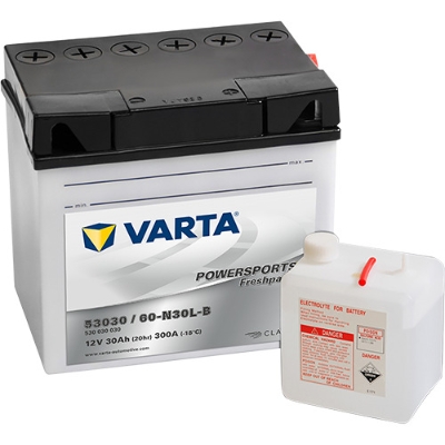 VARTA 530030030 Аккумуляторная батарея! евро 30Ah 180A 186/130/171 53030 moto