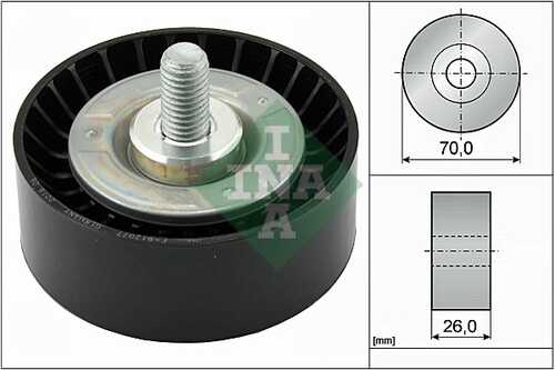 INA 532047510 Ролик ремня кондиционера! BMW E46/87/90-93/X3/Z4 1.6/1.8/2.0 01>