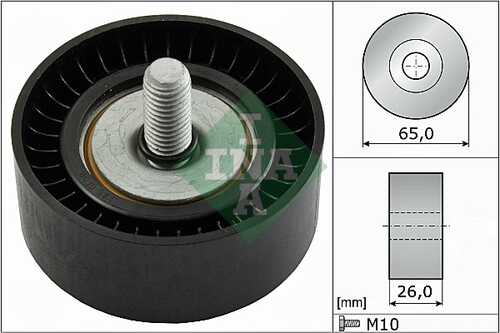 INA 532 0479 10 Ролик обводной! Audi A3 3.2 03>, VW Golf 3.2 05>/Passat 2.3 VR5 96-05