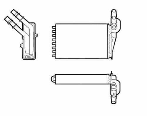 NRF 53382 Теплообменник, отопление салона