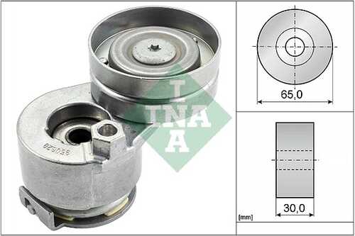 INA 534 0027 10 Натяжитель ремня! с роликом Renault Clio/Megane 2.0 16V/1.9DCi 02>