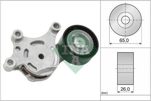 INA 534 0075 20 Ролик натяжной! Peugeot 206/307, Citroen C3 1.4HDi 02>