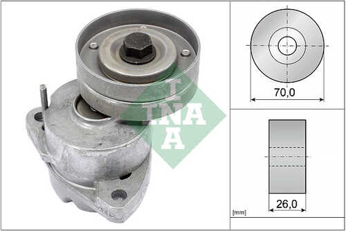 INA 534 0118 20 Ролик натяжной с механизмом натяжения! Opel Astra/Vectra/Omega 1.4-2.2i 91>