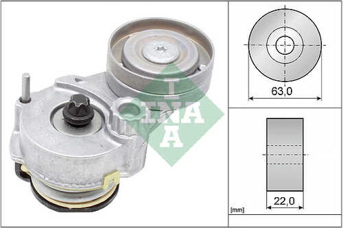 INA 534014710 Ролик натяжной с механизмом натяжения! Opel Astra/Vectra/Zafira 1.6/1.8 00>