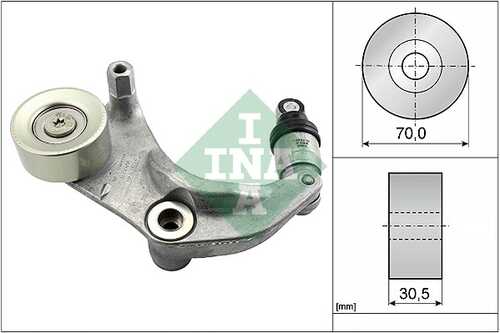 INA 534031610 Натяжитель ремня! Honda Accord/Civic/FR-V/Stream 1.6-2.0 05>