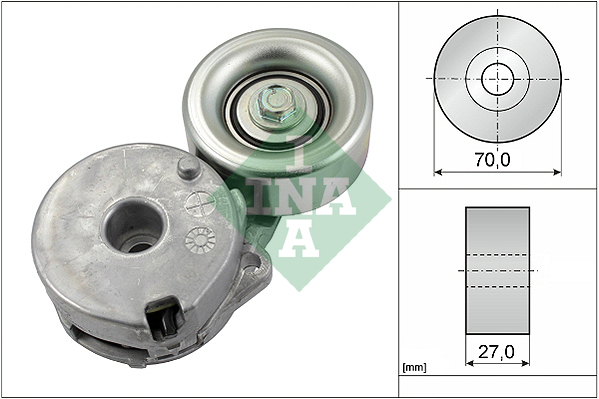 INA 534044210 Ролик натяжной ремня но! Nissan X-Trail/Qashqai, Renault Laguna/Scenic 2.0i 07>