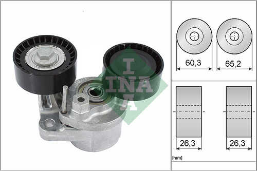 INA 534048210 Ролик нат. ремня но! BMW F01/F10/F15/F18/F20/F21/F25/F30/F35/F80 1.6-3.0D 10>