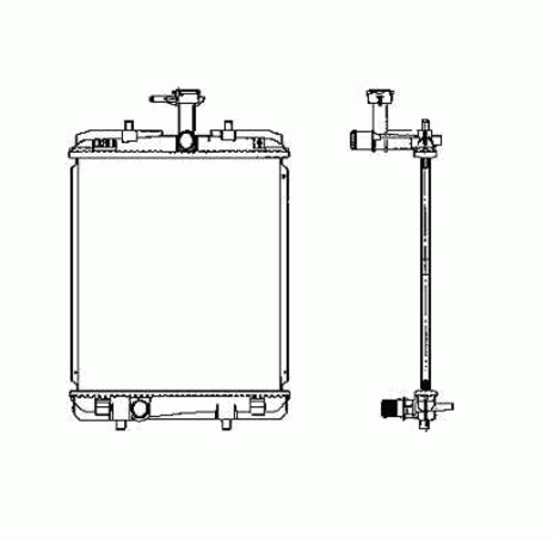 NRF 53459 Радиатор системы охлаждения! Toyota Aygo, Citroen C1, Peugeot 107 1.0 05>