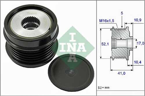 INA 535027210 Шкив генератора! MB W176/W246 1.6-2.0i 11>