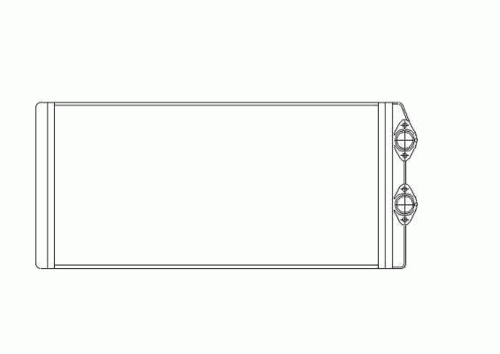 NRF 53545 Радиатор отопителя! 382x188x39 VOLVO FH12/16, FM9/10/12 D7/9A/10/12/16 93>