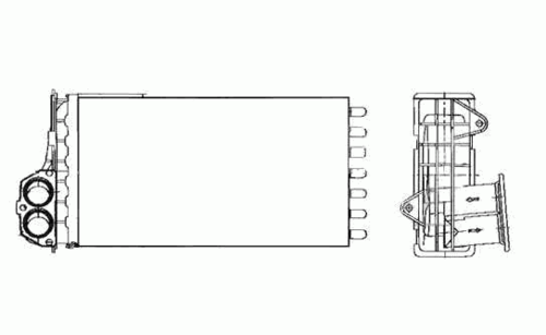 NRF 53634 Радиатор печки! Peugeot 206 1.1-2.0HDi 98>