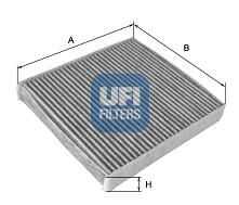 UFI 5415900 Фильтр салона! угольный Volvo S80 2.4-4.4 06>/V70 2.0-3.2 07>