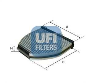 UFI 54.163.00 Фильтр салона! угольный MB W204/S204 07>