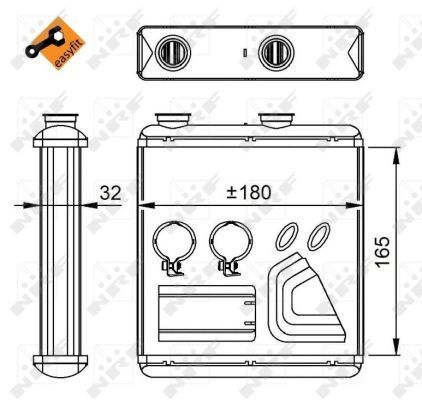 NRF 54298 Радиатор печки