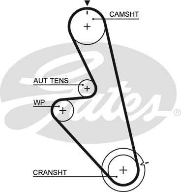 GATES 5449 Ремень ГРМ! 125x200 Daewoo Espero 1.8/2.0 95-99