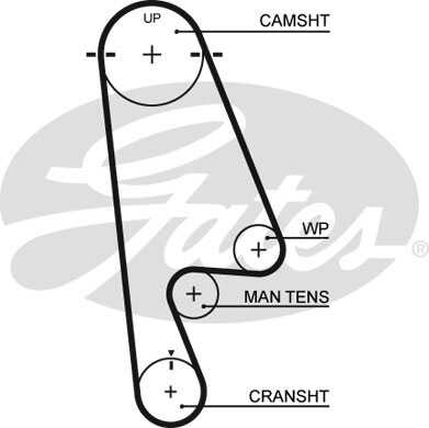 GATES 5480XS Ремень ГРМ! 112x240H Honda Accord 2.2 VTEC 96>/2.3VTEC 01>