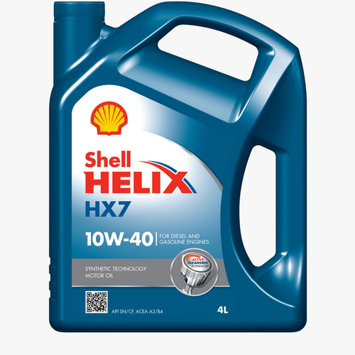 SHELL 550040315 10W40 (4L) Helix HX7 масло моторное! API SN+/SN, ACEA A3/B3/B4, MB 229.3, VW 501.01/505.00