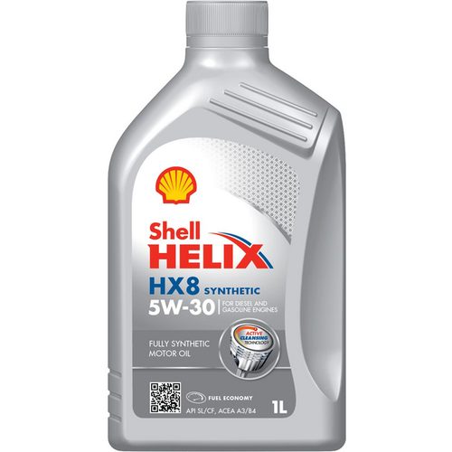 SHELL 550040462 5W30 (1L) Helix HX8 Synthetic масло моторное! ACEA A3/B3/B4, API SL/CF, VW 502.00/505.00