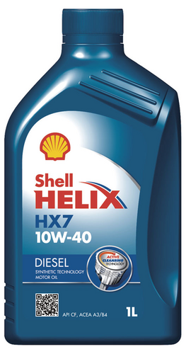 SHELL 550040506 Масло моторное Helix Diesel HX7 10W-40 (Полусинтетическое, 1л)