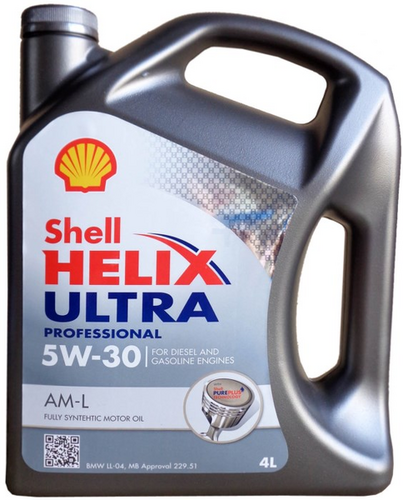 SHELL 550042564 5W30 (4L) Helix Ultra PRO AM L масло моторное! ACEA C3, A3/B3, A3/B4, BMW LongLife-04