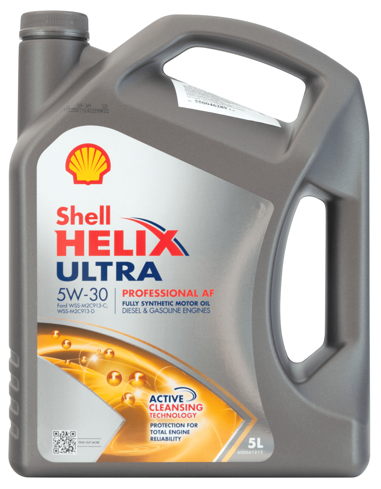 SHELL 550046289 5W30 (4L) Helix Ultra Professional AF масло мот.! синт. API SL, ACEA A5/B5, FORD WSS-M2C913-D